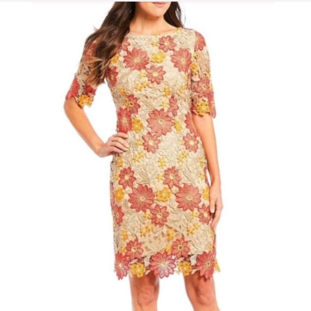 Alex Marie Kelly Floral Lace Dress